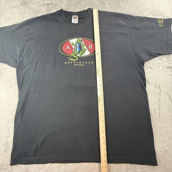 Vintage Amphibious Outfitter Shirt Mens 2XL Cayman Island Diver USA Made 90s Y2K - Picture 6 of 16